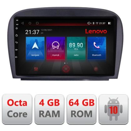 Navigatie Mercedes SL W230 2004-2011 E-W230 Octa Core cu Android Radio Bluetooth Internet GPS WIFI DSP 4+64GB 4G RESIGILAT