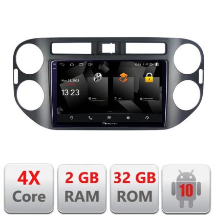 Navigatie VW TIGUAN si Golf Plus 2007-2011 Android Ecran 720P Quad Core 2+32 carplay android auto