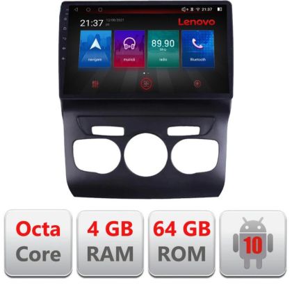 Navigáció Citroen C4 2011-2016 E-241 Octa Core Android Rádióval Bluetooth Internet GPS WIFI DSP 4+64GB 4G