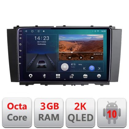 Navigatie Mercedes CLK W209 Android ecran Qled 2K Octa Core 3+32 carplay android auto Kit-w209+EDT-E309v3-2K