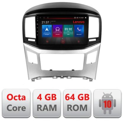 Hyundai H1 Starex 2016- E-H1 Octa Core navigáció Android rádióval, Bluetooth internettel, GPS-szel, WIFI, DSP, 4+64GB, 4G