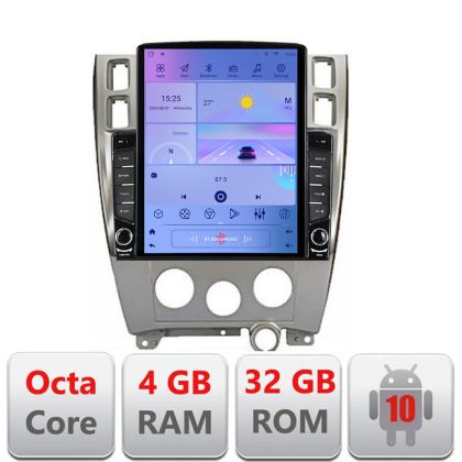 Navigatie HHyundai Tucson Manual H-1001 ecran tip TESLA 9.7" cu Android Radio Bluetooth Internet GPS WIFI 4+32GB DSP 4G
