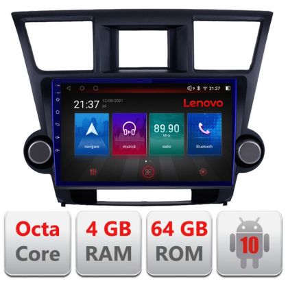 Toyota Highlander 2007-2013 Androidos rádió, gps, internet, Octa Core, 4+64 LTE, Highlander+EDT-E510-PRO navigációs készlet