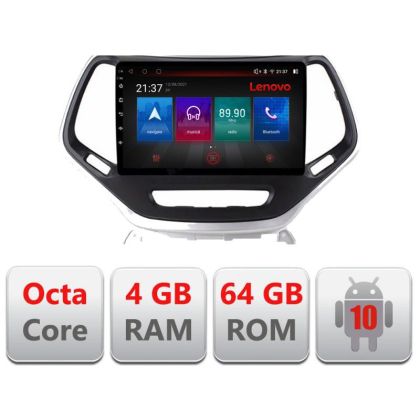 Jeep Cherokee 2014-2019 E-248 Octa Core navigáció Android rádióval, Bluetooth internettel, GPS-szel, WIFI, DSP, 4+64GB, 4G