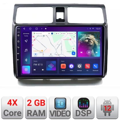 Navigatie Suzuki Swift 2003-2010 A-SWIFT  2+32 GB Android Waze USB Navigatie Internet Youtube Radio