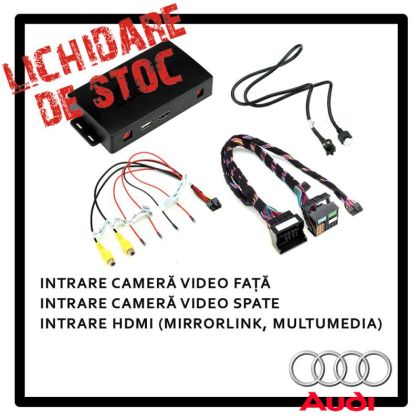 ADVM-AU5 AUDI A1 Adaptive Mini HDMI és két kamera az OEM képernyőn