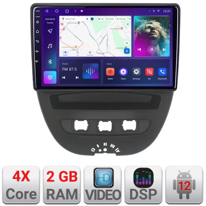 Navigatie Citroen C1 Peugeot 107 Toyota Aygo 2005-2014 Android radio gps internet 2+32 KIT-C1+EDT-E210 v1