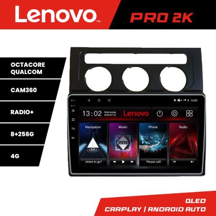 Navigatie VW Touran 2003-2009 clima automata Lenovo Kit-touran2 8 core QLED 2K 8+256 360 Android Waze USB Navigatie Internet Youtube Radio
