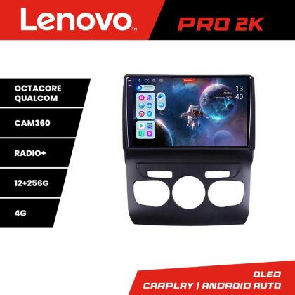 Navigatie Citroen C4 2011-2016  Lenovo Kit-241 8 core QLED 2K 12+256 360 Android Waze USB Navigatie Internet Youtube Radio