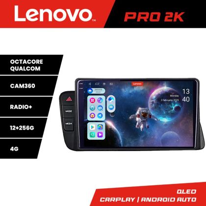 Navigatie Audi A4 2008-2016 NON-MMI Lenovo Kit-A4 8 core QLED 2K 12+256 360 Android Waze USB Navigatie Internet Youtube Radio