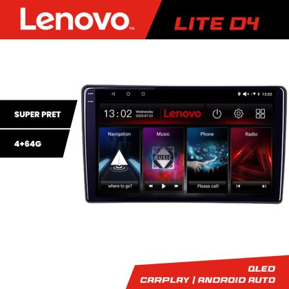 Navigáció Ford Fiesta 2020- Lenovo Kit-fiesta-2020 4+64 GB Android Waze USB Internet Navigáció Youtube Rádió