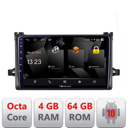 Navigatie Toyota Urbancruiser 2009-2014 Android Octa Core 720p 4+64 DSP 360 camera carplay android auto