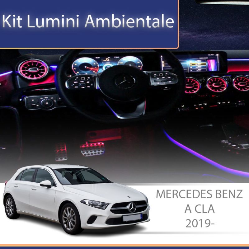 Lumini ambientale Mercedes set complet control telefon sau sistem original