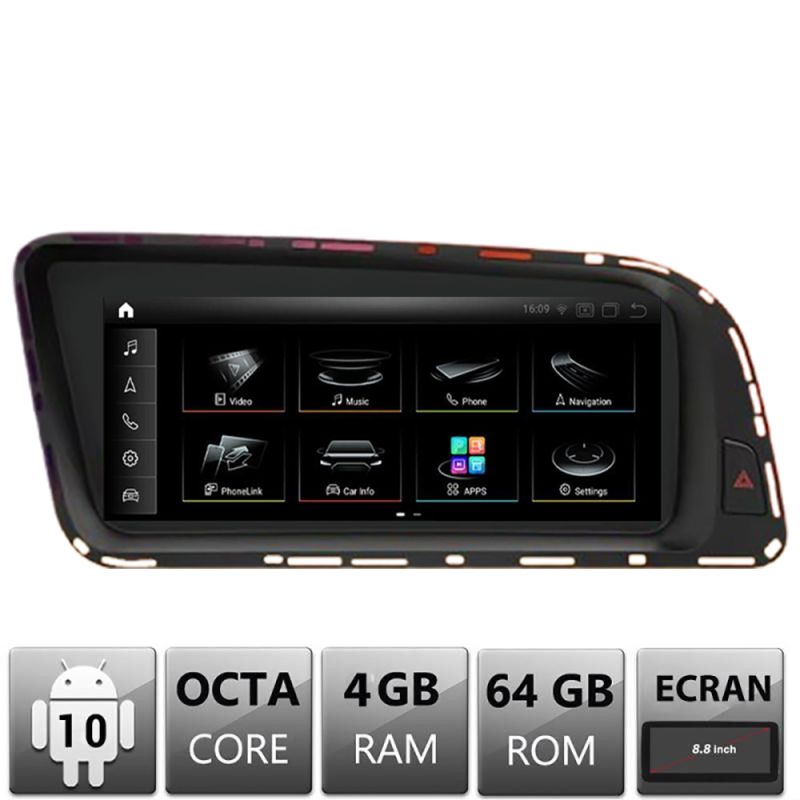 Navigatie Audi Q5 A5 MMI3G High EDT-Q5-MMI3G ecran 8.8