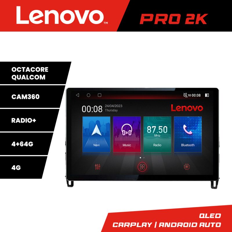 Navigatie Mitsubishi Eclipse Cross 2017- Lenovo PRO 4+64 13 inch 2K android 4G DSP gps internet Kit-cross-eu