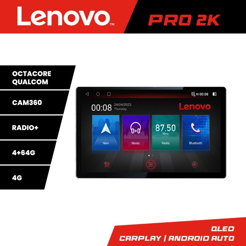 Navigatie Dacia Duster 2023- Lenovo PRO 4+64 13 inch 2K android 4G DSP gps internet KIT-duster2023