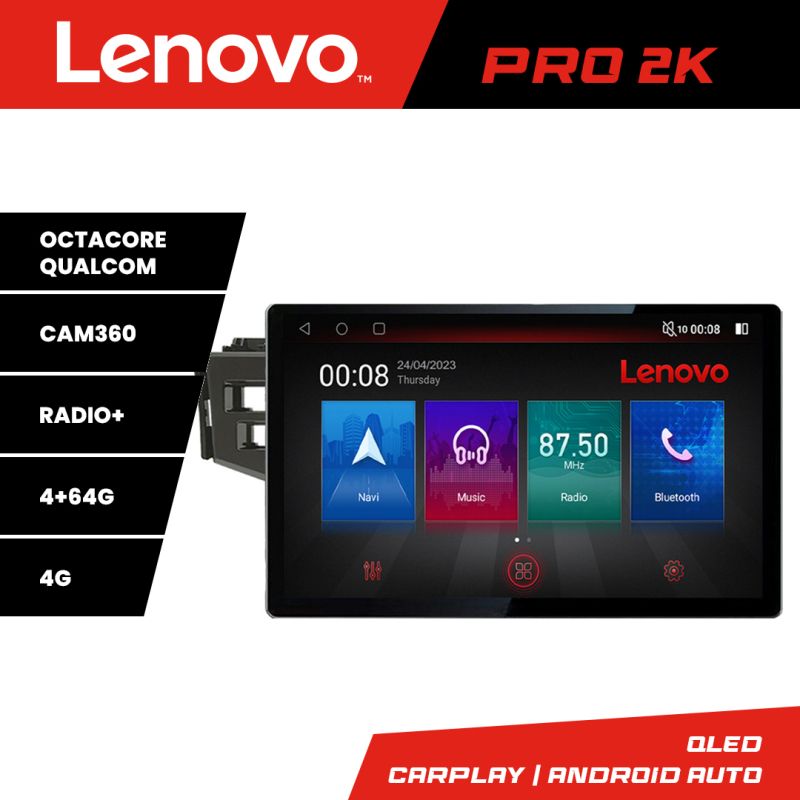 Navigatie honda fit 2014-2019 lenovo pro 4+64 13 inch 2k android 4g dsp gps internet kit-fit-14