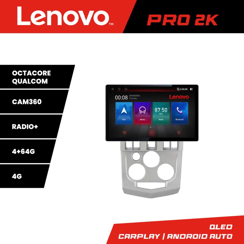 Navigatie Dacia Logan 1 2003-2010 K-logan Lenovo PRO 4+64 13 inch 2K android 4G DSP gps internet Q