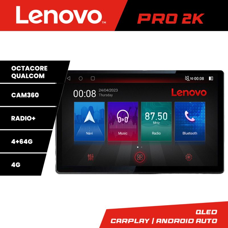 Navigatie audi q5 2008-2016 non-mmi k-q5 lenovo pro 4+64 13 inch 2k android 4g dsp gps internet