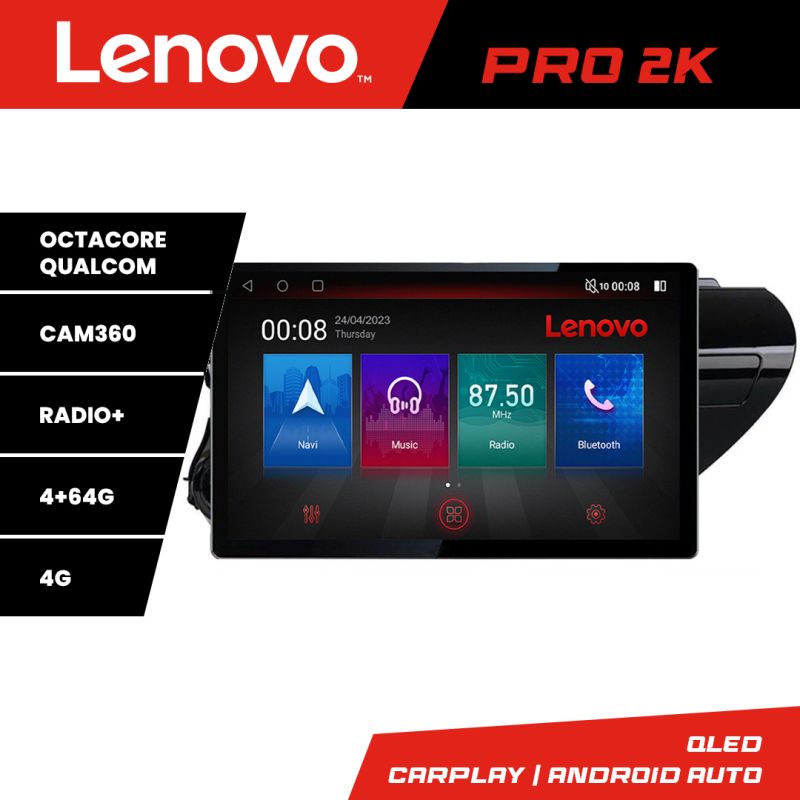 Navigatie TOYOTA Hilux 2016- K-TY59 Lenovo PRO 4+64 13 inch 2K android 4G DSP gps internet Co