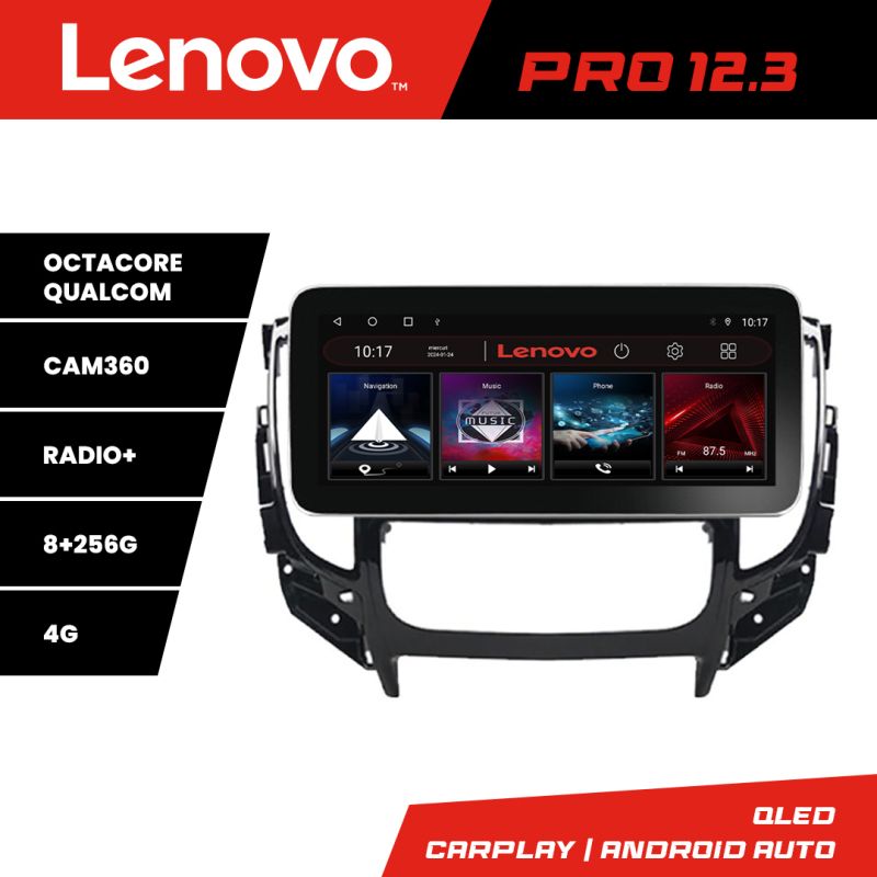 Navigatie Mitsubishi L200 2014-2020 K-1094 Lenovo PRO 8+256 12.3 inch qled android 4G DSP gps internet v1