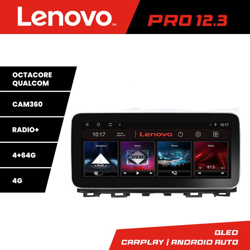 Navigatie Mazda 6 2013-2017 K-223 Lenovo PRO 4+64 12.3 inch qled android 4G DSP gps internet 8Core