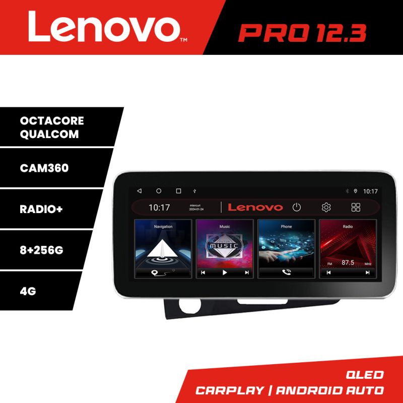 Navigatie Honda CR-Z 2006-2013 Lenovo PRO 8+256 12.3 inch qled android 4G DSP gps internet Kit-crz