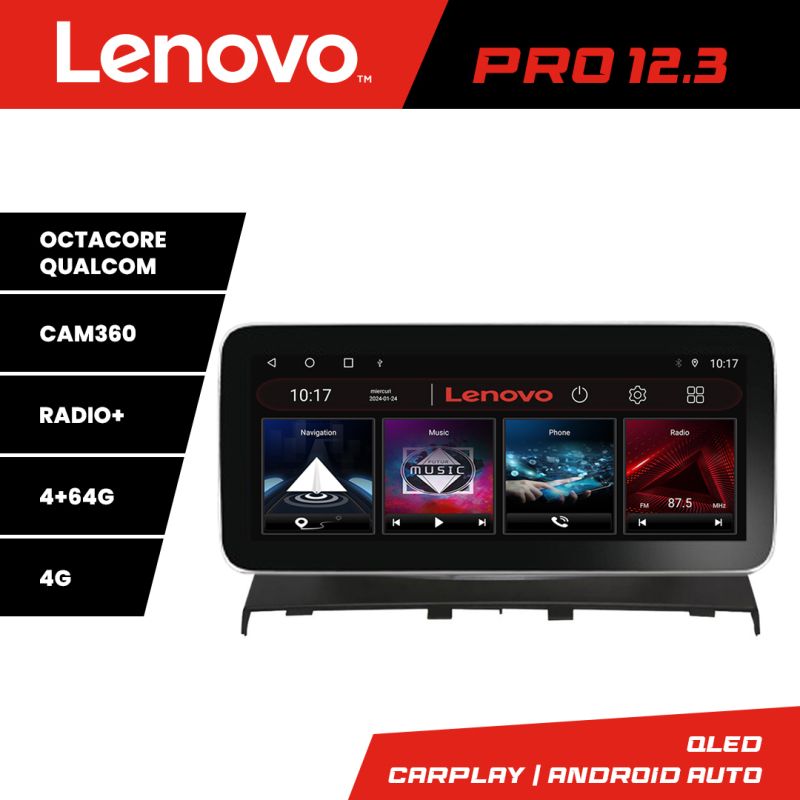 Navigatie Land Rover Freelander 2007-2015 Lenovo PRO 4+64 12.3 inch qled android 4G DSP gps internet Q
