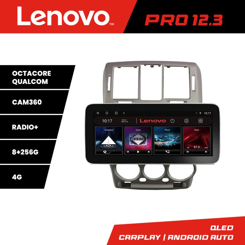 Navigatie Hyundai Getz 2002-2010 Lenovo PRO 8+256 12.3 inch qled android 4G DSP gps internet kit-getz