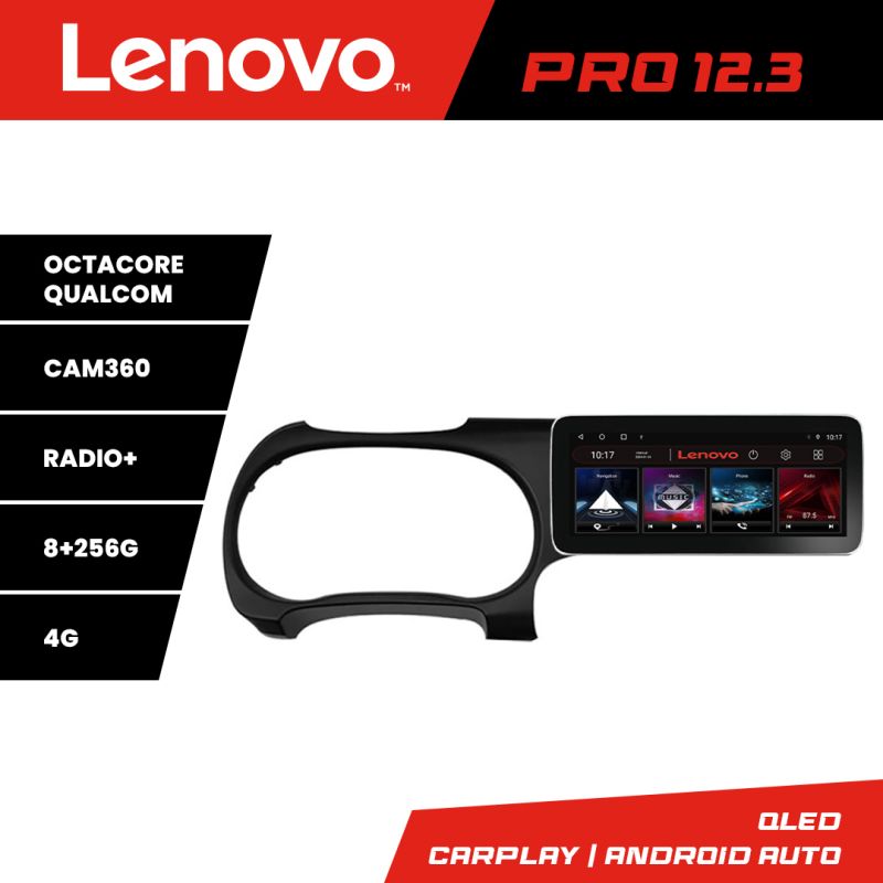 Navigatie Hyundai I10 2020 K-i10 Lenovo PRO 8+256 12.3 inch qled android 4G DSP gps internet 8Core