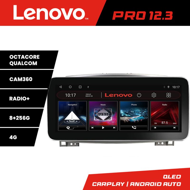 Navigatie Toyota Land Cruiser L100 2002-2008 K-l100 Lenovo PRO 8+256 12.3 inch qled android 4G DSP gps internet v1