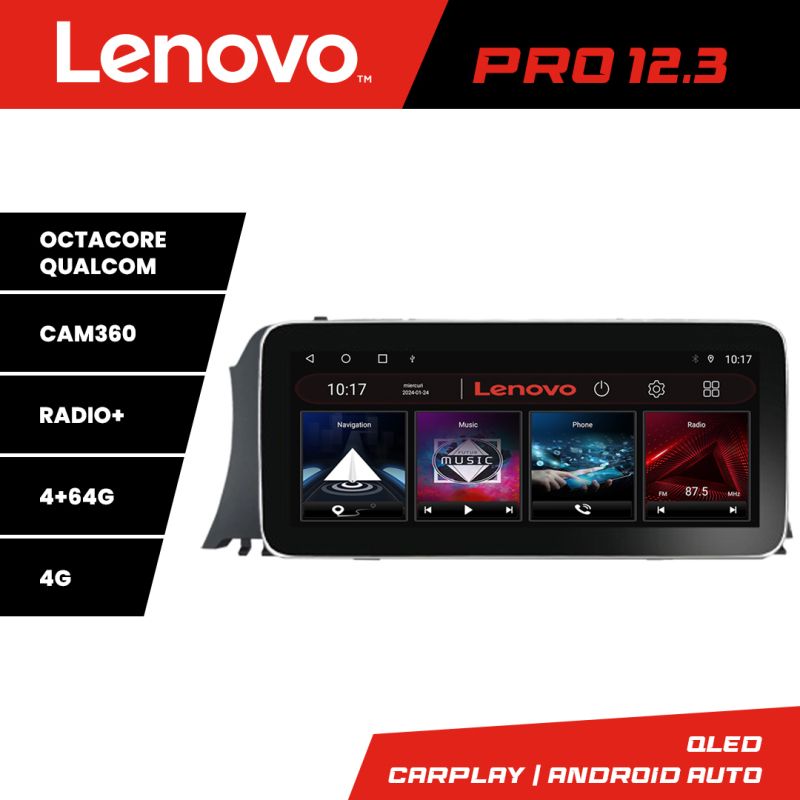 Navigatie Nissan Murano Z51 2007-2013 Lenovo PRO 4+64 12.3 inch qled android 4G DSP gps internet KIT-murano2010