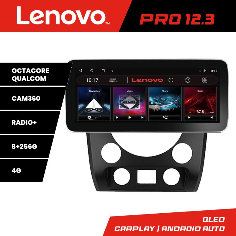 Navigatie Ssangyong Rexton 2013-2016 Lenovo PRO 8+256 12.3 inch qled android 4G DSP gps internet C