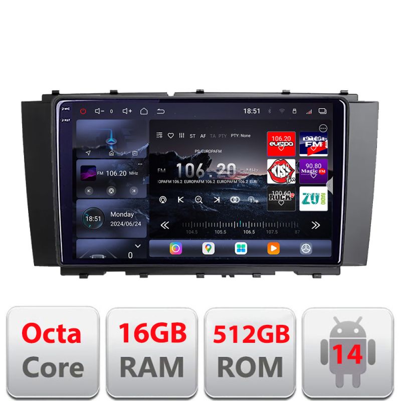 Navigatie Mercedes CLK W209 2002-2008 Android radio gps internet 8 core QLED 2K 16+512 360 Edotec