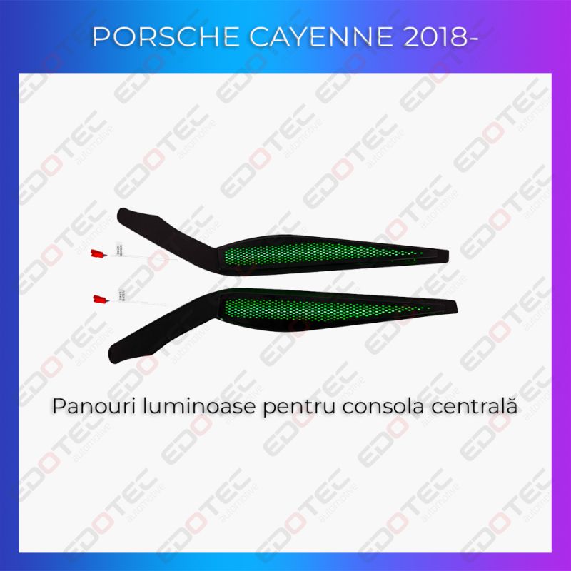 Lumini ambientale Porsche 2018- trim pentru consola centrală control telefon sau sistem original