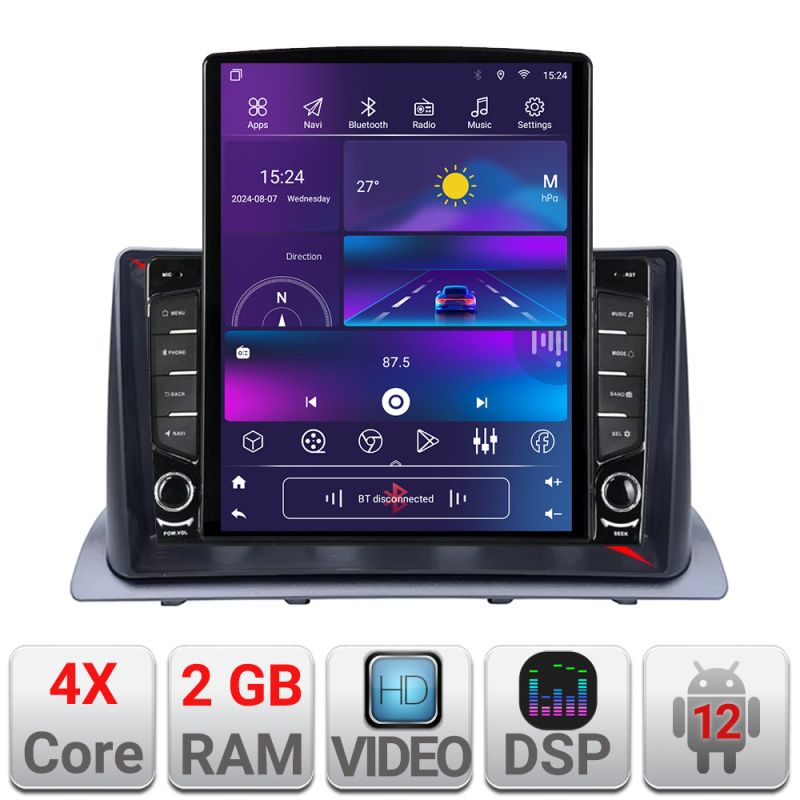 Navigatie Honda CR-V 2023- dedicata Android radio gps internet quad core 2+32 ecran vertical 9.7