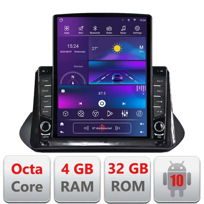 Navigatie Nissan X-trail 2021- dedicata Ouad core 4+32 ecran vertical 9.7