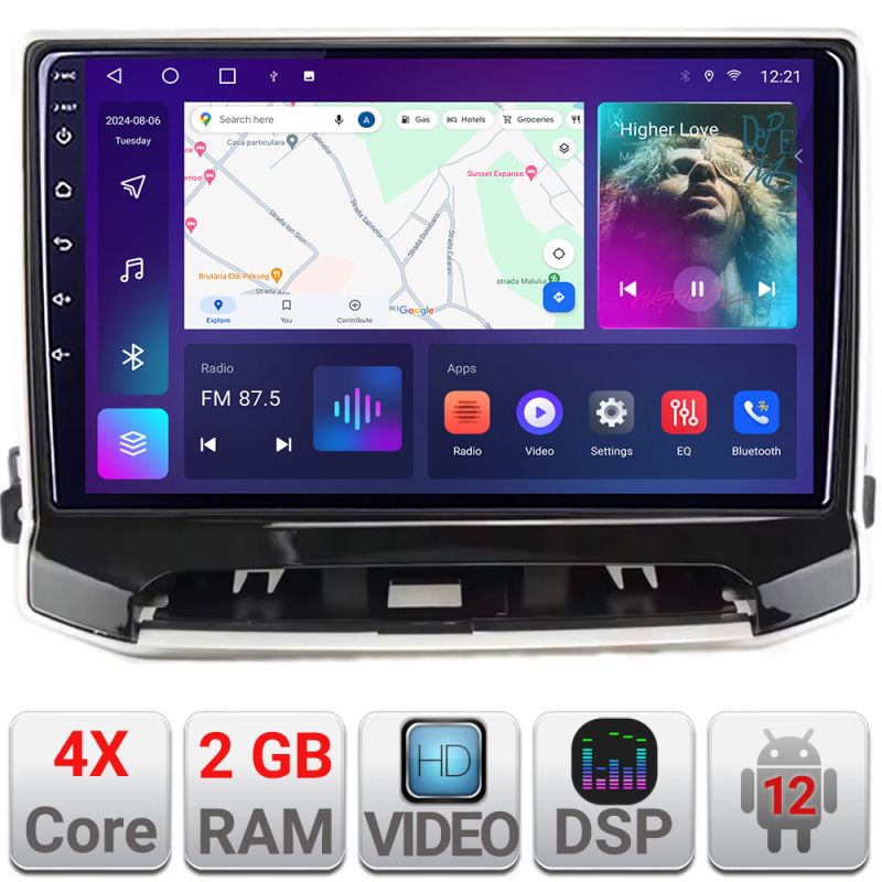 Navigatie Jeep Compass 2021- dedicata Android radio gps internet 2+32 kit-compass2021+EDT-E210v2