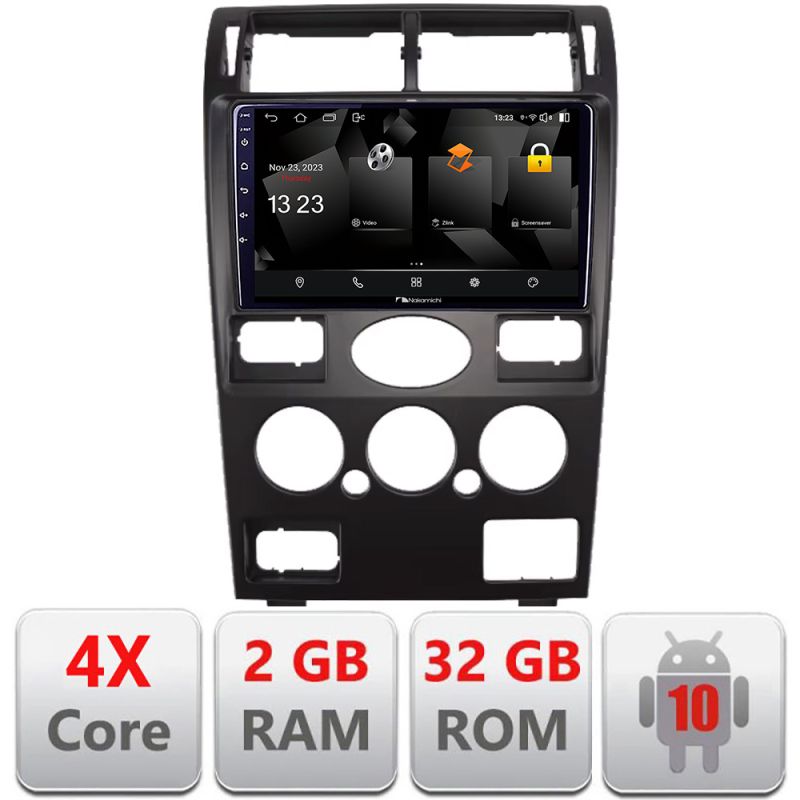 Navigatie Ford Mondeo 2004-2007 Nakamichi Android Ecran 720P Quad Core 2+32 carplay android auto NAM5230