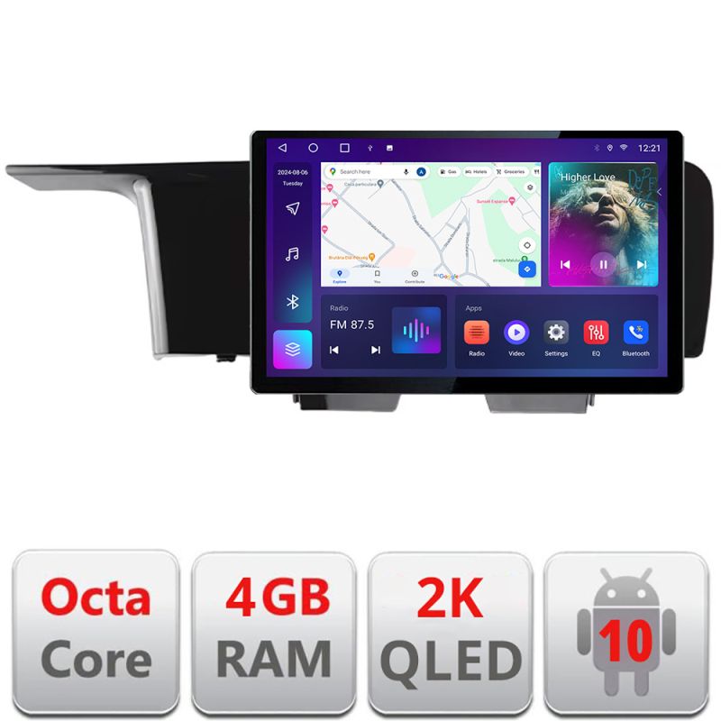 Navigatie Kia Sorento 2020- Qled 2K Octa Core 4+64 LTE 4G DSP Wifi 5Ghz android auto carplay radio gps internet kit-sorento-2020+EDT-E413-2K