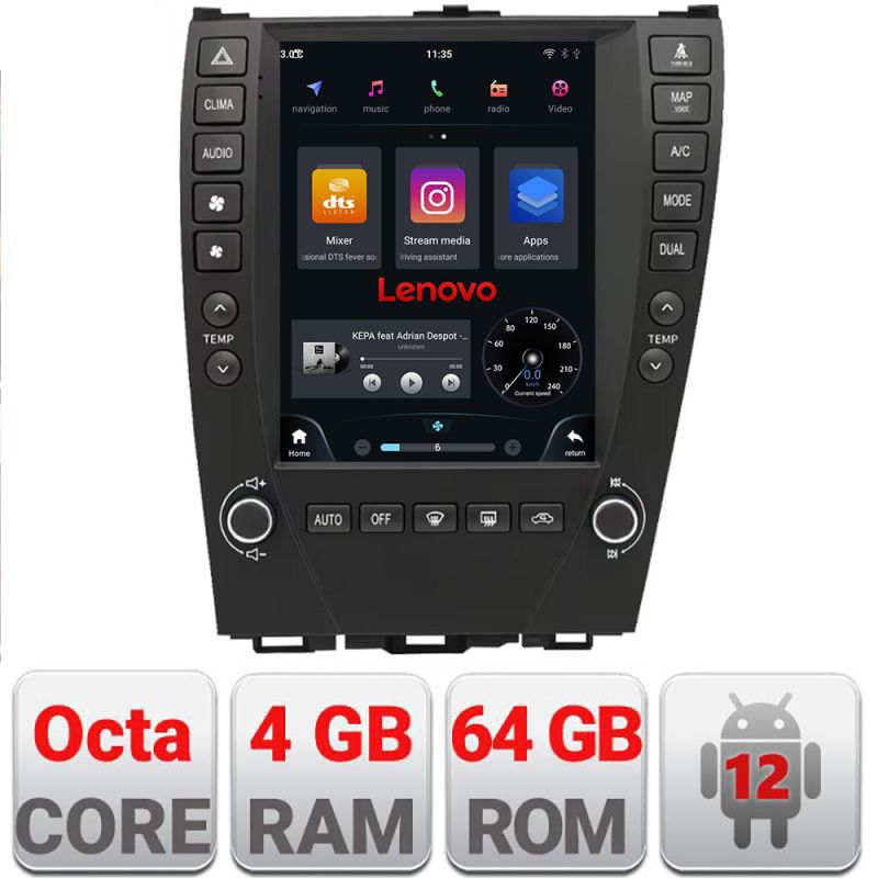 Navigatie Lexus ES 2009-2012 Lenovo Tesla Qled 9.7
