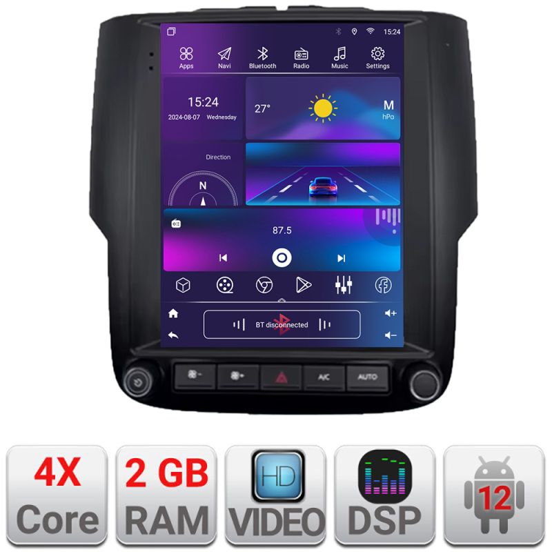 Navigatie Dodge Ram 2013-2018 Edonav Tesla Qled 9.7