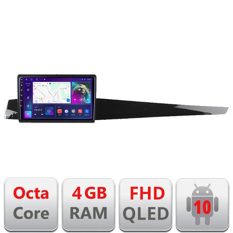 Navigatie Renault Laguna 3 Android Ecran QLED octa core 4+64 carplay android auto kit-laguna+EDT-E310V3
