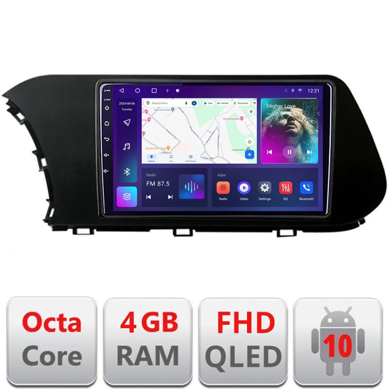 Navigatie HHyundai I20 2020- B-i20 Android Ecran QLED octa core 4+64 carplay android auto KIT-i20+EDT-E310V3