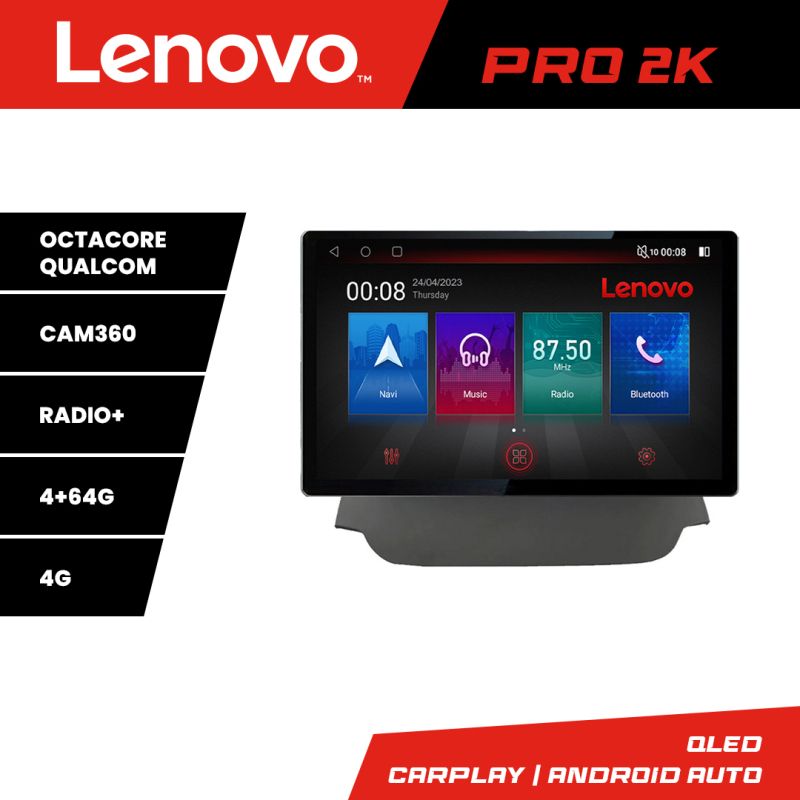 Navigatie Ford Ecosport 2013-2016 K-232 Lenovo PRO 4+64 13 inch 2K android 4G DSP gps internet a