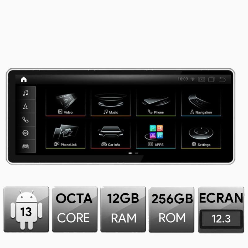 Navigatie Audi Q7 MMI3G 2009-2014, Android, Octa Core, 12+256, 12.3