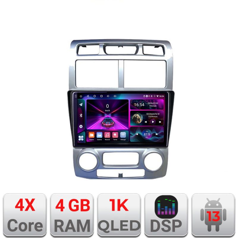 Navigatie Kia Sportage 2005-2007 A-0023 4+64 InCell Display 1K Android Waze USB Navigatie Internet Youtube Radio