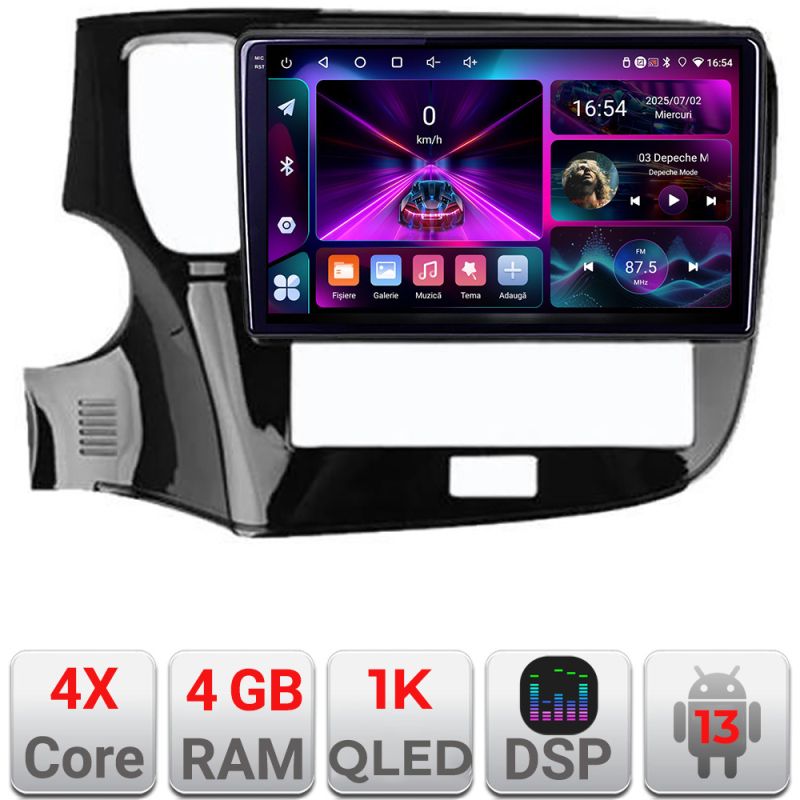Navigatie Mitsubishi Oultander 2020- A-1230-20 4+64 InCell Display 1K Android Waze USB Navigatie Internet Youtube Radio