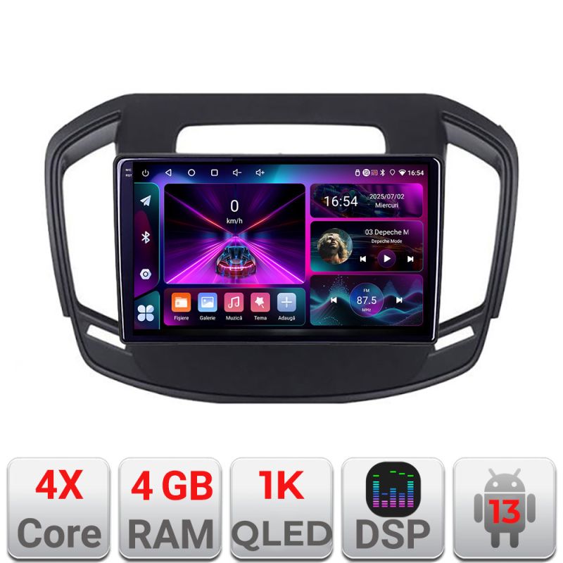 Navigatie Opel Insignia A-338 4+64 InCell Display 1K Android Waze USB Navigatie Internet Youtube Radio