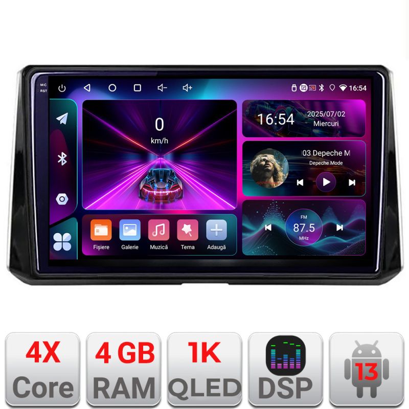 Navigatie Toyota Corolla 2019- A-388-levin 4+64 InCell Display 1K Android Waze USB Navigatie Internet Youtube Radio